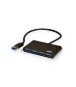 PORT CONNECT USB HUB, 4x USB 3.0, černý