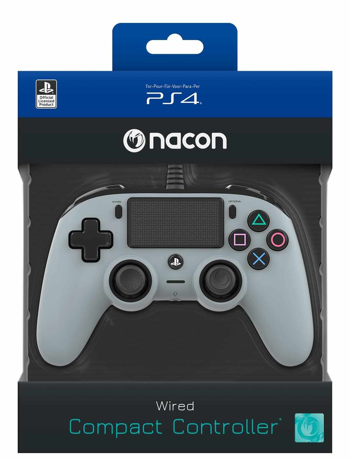 Nacon Wired Compact Controller Ovladac Pro Playstation 4 Sedy Bohemia Computers