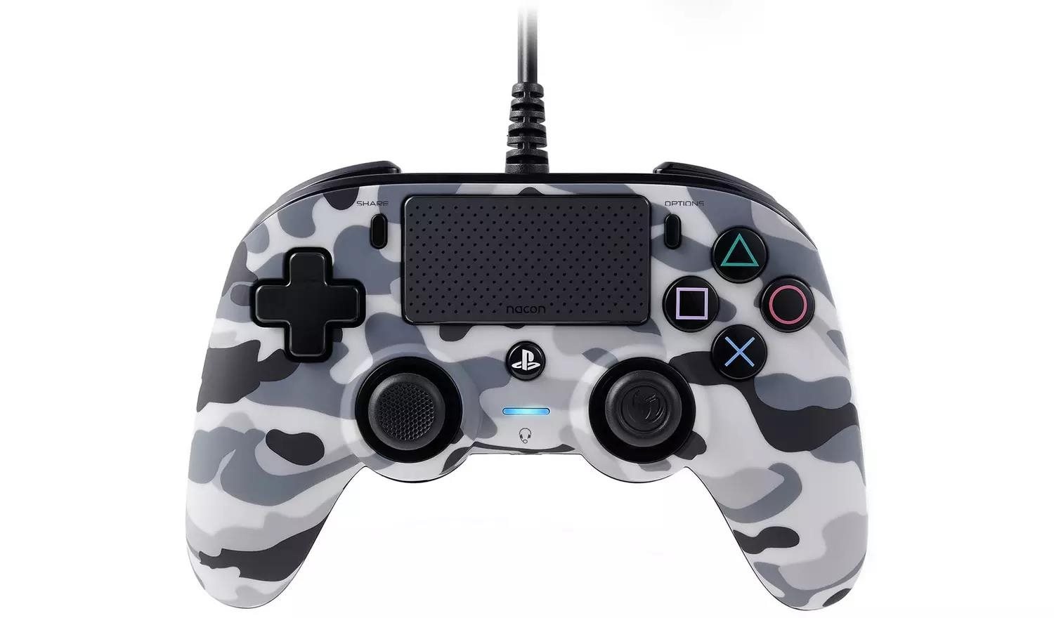 Nacon Wired Compact Controller Ovladac Pro Playstation 4 Camo Grey Bohemia Computers