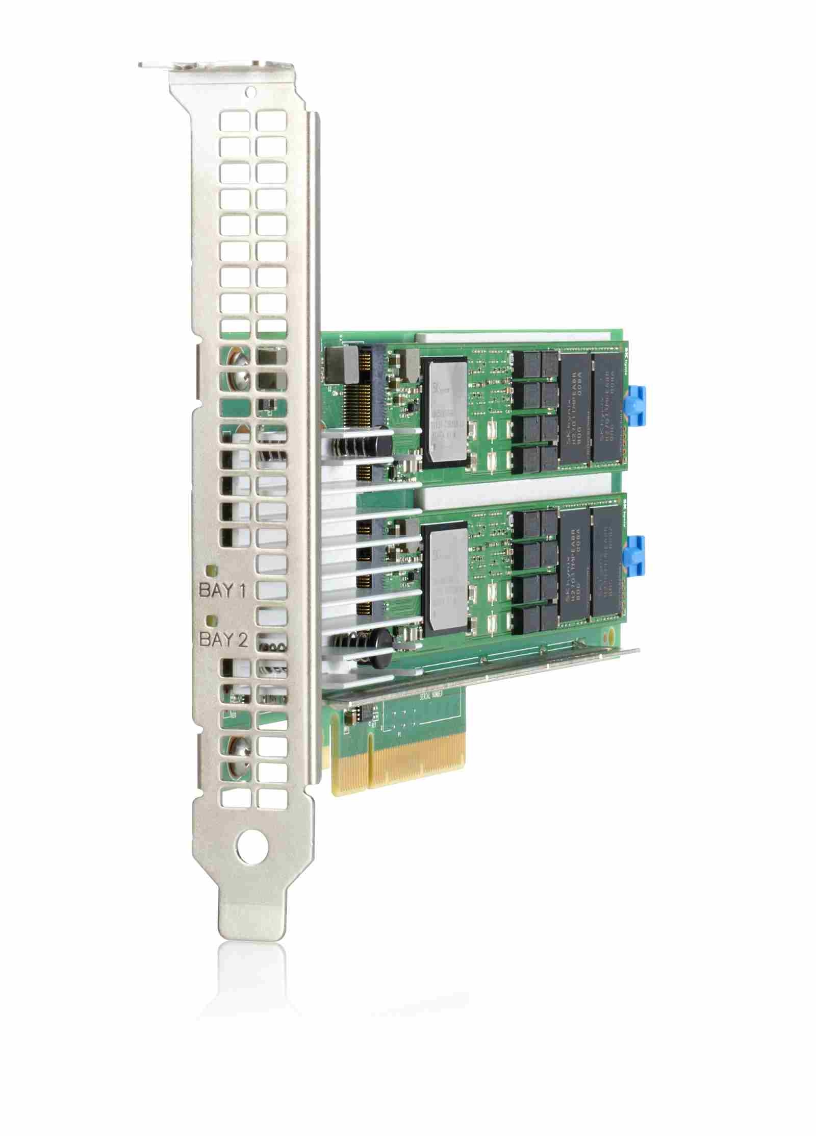 HPE NS204i-p x2 Lanes NVMe PCIe3 x8 OS Boot Device (2x480 GB NVMe 