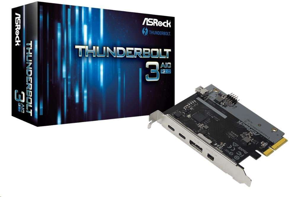 Asrock Thunderbolt 3 Aic R2 0 Intel Jhl6540 1xdp 1xmdp Bohemia Computers