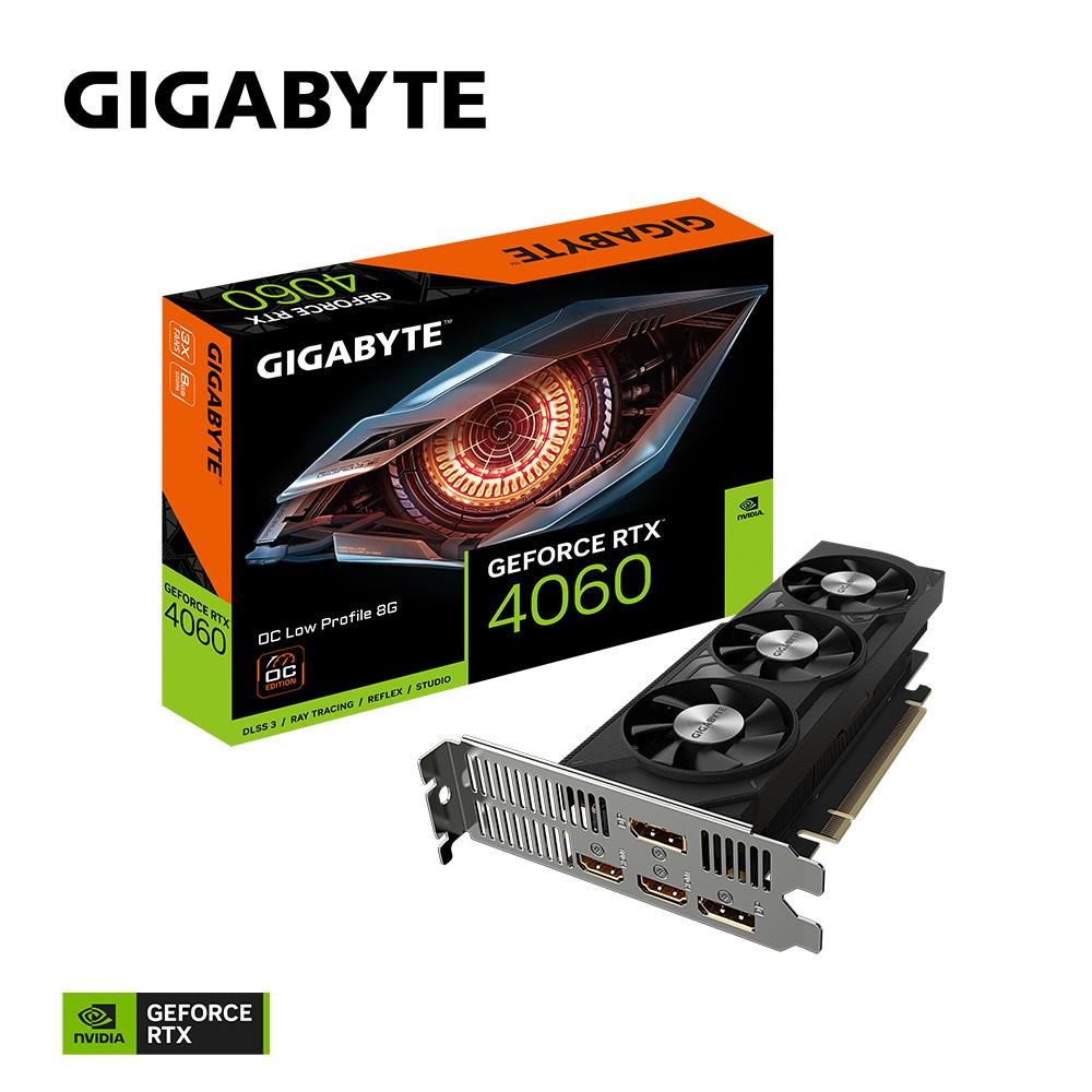 GIGABYTE VGA NVIDIA GeForce RTX 4060 OC Low Profile 8G, RTX 4060