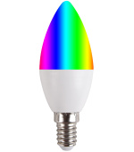 iGET HOME BS3 - Wi-Fi LED žárovka 5.5W RGB, CCT, E14, stmívatelná, samostatná