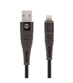 Datový kabel Forever Shark USB/Lightning 1m 2A textilní černý