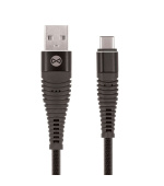 Datový kabel Forever Shark USB/USB-C 1m 2A textilní černý