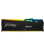 KINGSTON DIMM DDR5 16GB 6000MT/s CL36 FURY Beast RGB Černá EXPO