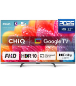 CHiQ L32FM9E TV 32", FHD, LED, metalická bezrámečková, Smart, Google TV, HDR, Chromecast