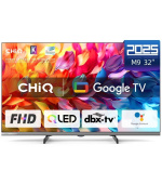 CHiQ L32QM9G TV 32", FHD, QLED, metalická bezrámečková, smart, Google TV, Dolby Audio, HDR, Chromecast