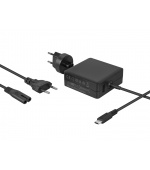 AVACOM nabíjecí adaptér USB Type-C 65W Power Delivery + USB A