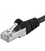 Premiumcord Patch kabel CAT6a S-FTP, RJ45-RJ45, AWG 26/7 1,5m, černá