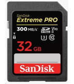 SanDisk SDHC karta 32GB Extreme PRO (300 MB/s, Class 10, UHS-II U3 V90)