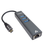 PremiumCord Adapter USB-C na Gigabit + 3x USB 3.0