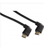 Hama HDMI kábel vidlica-vidlica, kolmé konektory, pozlátený, 3*, 1,5 m