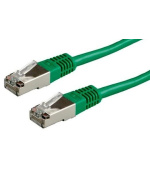 XtendLan patch kabel Cat5E, FTP - 1m, zelený (prodej po 10 ks)