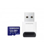 Samsung micro SDHC karta 128GB PRO Plus + USB adaptér