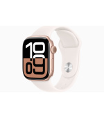 Apple Watch S10/46mm/Rose Gold/Sport Band/Light Blush/-M/L