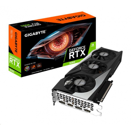 BAZAR-GIGABYTE VGA NVIDIA GeForce RTX 3060 GAMING OC 12G LHR Rev.2.0,RTX3060LHR,12GB GDDR6,2xDP, 2xHDMI-po opravě(holá)