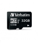 VERBATIM MicroSDHC karta 32GB Pro, U3 + adaptér