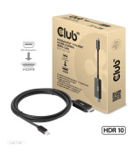 Club3D kabel miniDP 1.4 na HDMI, 4K120Hz nebo 8K60Hz HDR10+, M/M, 1.8m