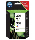 HP 301 combo pack ( černá, 3barená), N9J72AE