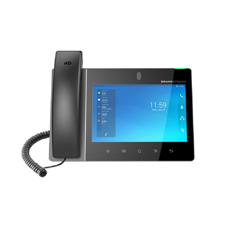 Grandstream GXV3480 SIP video telefon 8"TFT bar.dotyk.displ., Android11, 16 SIP úč.,12way audiokonf.