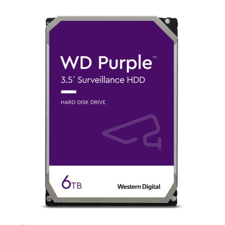 WD PURPLE WD64PURZ 6TB, SATA III 3.5", 256MB, 175MB/s, Low Noise, CMR