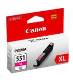 Canon CARTRIDGE CLI-551M XL purpurová pro Pixma iP, Pixma iX, Pixma MG a Pixma MX 6850, 725x, 925, 8750 (680 str.)