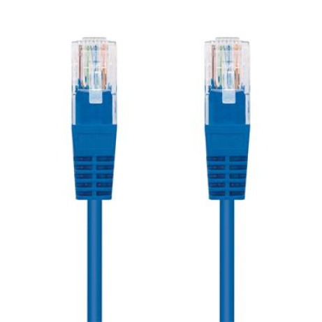 Kabel C-TECH patchcord Cat5e, UTP, modrý, 0,5m