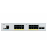 Catalyst C1000-16P-E-2G-L,16x 10/100/1000 Ethernet PoE+ ports and 120W PoE budget, 2x 1G SFP uplinks