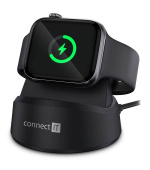 CONNECT IT Bezdrátová nabíječka WatchCharger pro Apple Watch, Černá