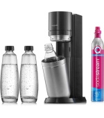 BAZAR - SodaStream Duo Titan Promo-Pack výrobník sody, 1 skleněná láhev, 1 plastová láhev, bombička s CO2 - opraveno