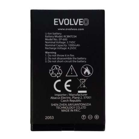 EVOLVEO originální baterie 1000 mAh pro EasyPhone XD,XR