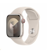 APPLE Watch Series 9 GPS + Cellular 41mm Starlight Aluminium Case with Starlight Sport Band - S/M