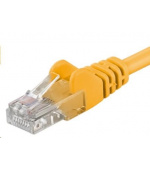 PremiumCord Patch kabel UTP RJ45-RJ45 CAT6 0.25m žlutá