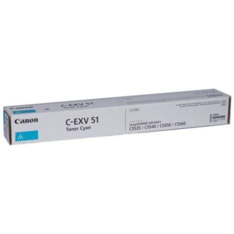 Canon toner iR-C55xx, C57xx cyan (C-EXV51L) (26000 str.)