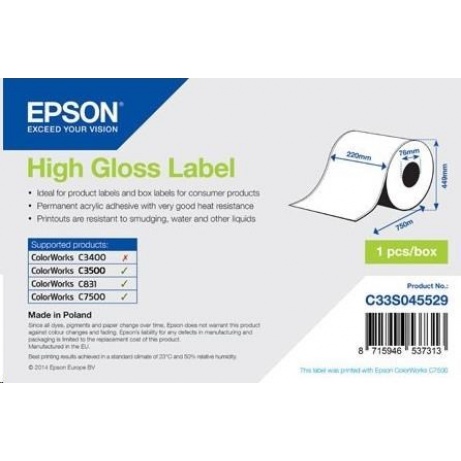 Epson label roll, normal paper, 220mm