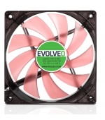 EVOLVEO 12L1RD ventilátor 120mm, 4 LED červený, 3pin