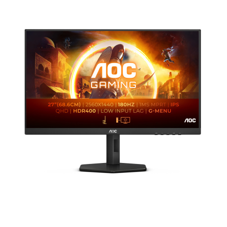 AOC Gaming/Q27G4X/27"/IPS/QHD/180Hz/0,5ms/Black/3R