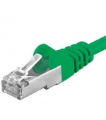 Premiumcord Patch kabel CAT6a S-FTP, RJ45-RJ45, AWG 26/7 0,5m,  zelená