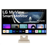 BAZAR - LG MT IPS LED 27" 27SR50F - IPS panel, SMART, 1920x1080, 2xHDMI, 2x USB, repro, webOS, bezova barva - Poškozený