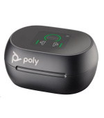 BAZAR - Poly Voyager Free 60+ MS Teams bluetooth headset, BT700 USB-C adaptér, dotykové nabíjecí pouzdro, černá - Poškoz