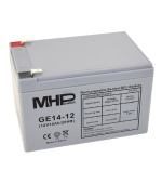 MHPower GE14-12 Gelový akumulátor 12V/14Ah, Faston F2 - 6,3mm, Deep Cycle