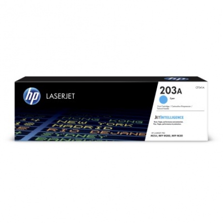 HP 203A Cyan Original LJ Toner Cartridge, CF541A