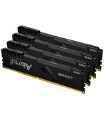 KINGSTON DIMM DDR4 64GB (Kit of 4) 3200MT/s CL16 FURY Beast Černá