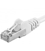 Premiumcord Patch kabel CAT6a S-FTP, RJ45-RJ45, AWG 26/7 1,5m, bílá