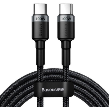 Baseus datový kabel Cafule USB-C PD2.0 100W 2m 20V 5A šedo-černý