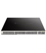 D-Link DGS-1210-52MP 52-Port Gigabit Smart+ PoE Switch, 48x GbE PoE+, 4x RJ45/SFP, PoE 370W