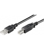 PREMIUMCORD Kabel USB 2.0 A-B propojovací 2m, barva černá