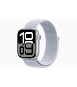 Apple Watch S10/42mm/Silver/Sport Band/Blue Cloud