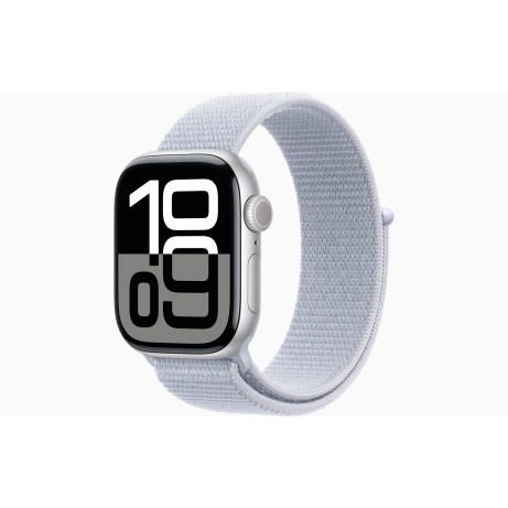 Apple Watch S10/42mm/Silver/Sport Band/Blue Cloud